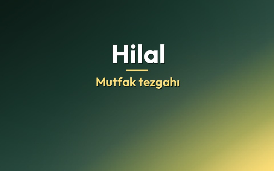 Hilal Mutfak tezgahı